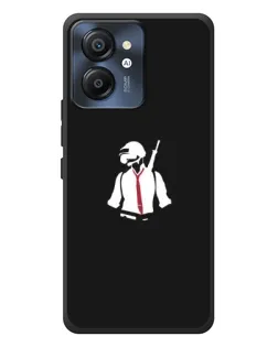 Чехол для Blackview Color 8 с картинкой «PUBG — силуэт воина»