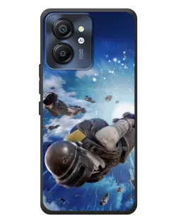 Чехол для Blackview Color 8 с картинкой «Десант PUBG — прыжок»