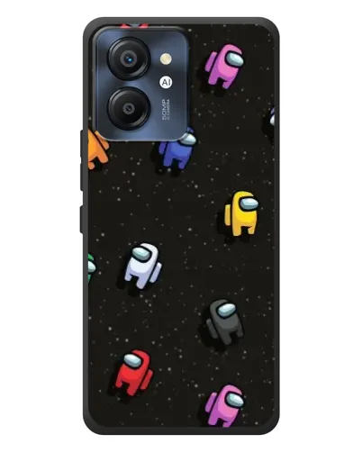 Чехол для Blackview Color 8 с картинкой «Космический паттерн Among Us»