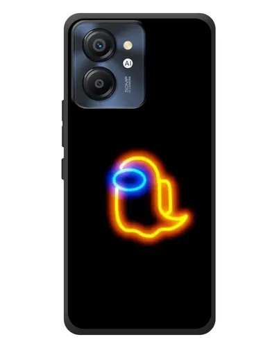 Чехол для Blackview Color 8 с картинкой «Among Us неоновое сияние»