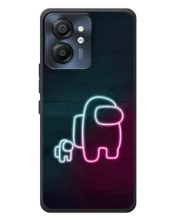Чехол для Blackview Color 8 с картинкой «Among Us неон-арт»
