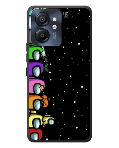 Чехол для Blackview Color 8 с картинкой «Команда Among Us»