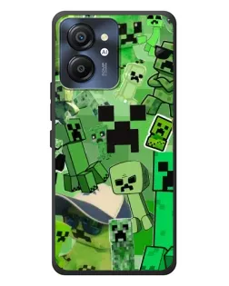 Чехол для Blackview Color 8 с картинкой «Криперы Minecraft»