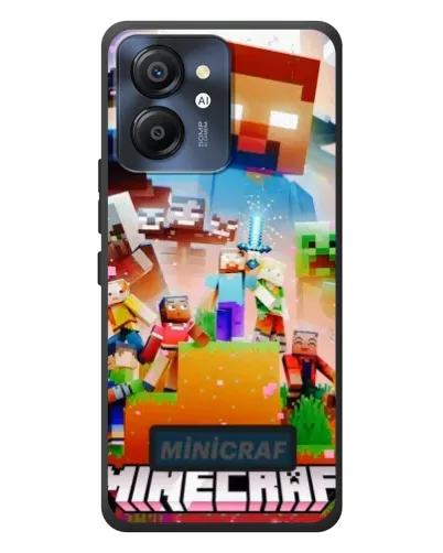 Чехол для Blackview Color 8 с картинкой «Minecraft герои игры»