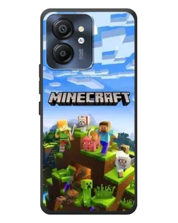Чехол для Blackview Color 8 с картинкой «Minecraft классический мир»