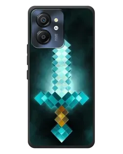 Чехол для Blackview Color 8 с картинкой «Алмазный меч неон»