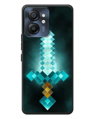 Чехол для Blackview Color 8 с картинкой «Алмазный меч неон»