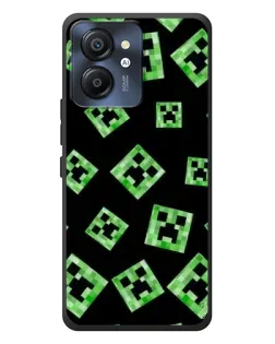 Чехол для Blackview Color 8 с картинкой «Паттерн с криперами»