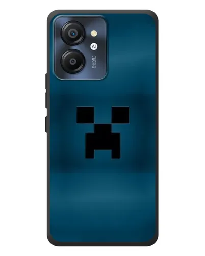 Чехол для Blackview Color 8 с картинкой «Крипер текстура»