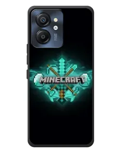 Чехол для Blackview Color 8 с картинкой «Minecraft Diamond лого»