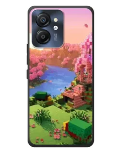 Чехол для Blackview Color 8 с картинкой «Розовое дерево Minecraft»