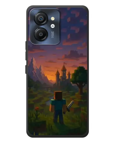Чехол для Blackview Color 8 с картинкой «Стив у башни»