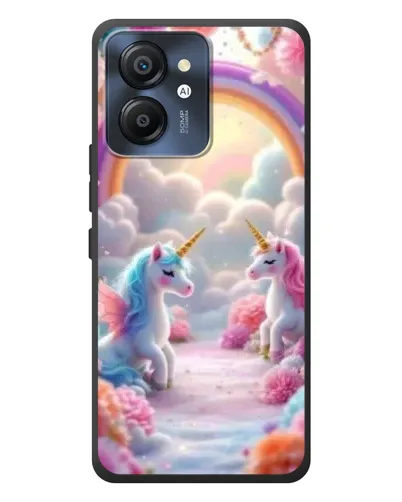 Чехол для Blackview Color 8 с картинкой «Радуга и единороги» Чехол для Blackview Color 8 с картинкой «Радуга и единороги»