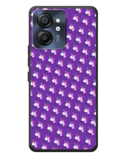 Чехол для Blackview Color 8 с картинкой «Единороги на фиолетовом»