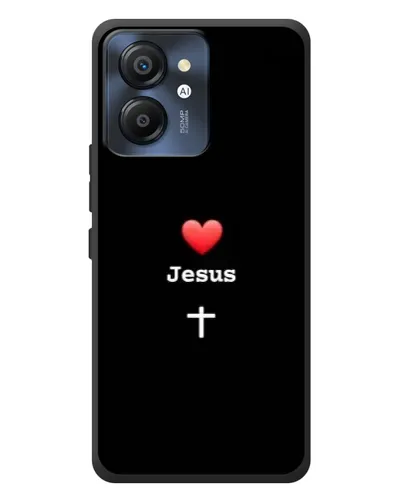 Чехол для Blackview Color 8 с картинкой «Сердце - Jesus»