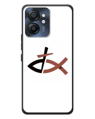 Чехол для Blackview Color 8 с картинкой «Рыба и крест»