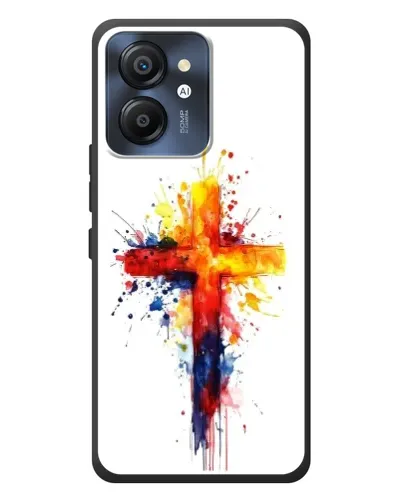 Чехол для Blackview Color 8 с картинкой «Акварельный крест»