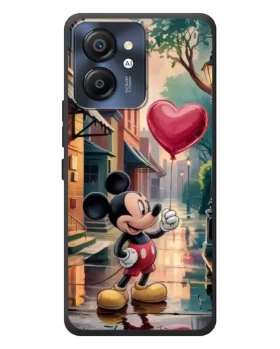 Чехол для Blackview Color 8 с картинкой «Микки и шарик-сердце»