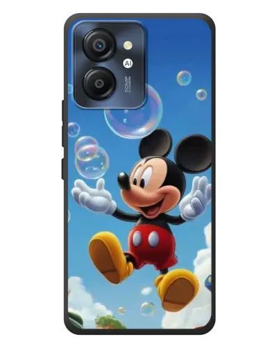 Чехол для Blackview Color 8 с картинкой «Mickey и мыльные пузыри»
