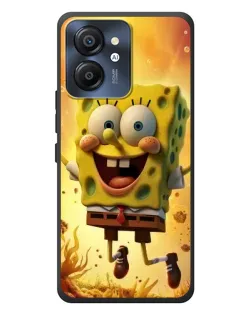 Чехол для Blackview Color 8 с картинкой «Губка Боб прыгает»