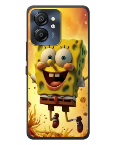 Чехол для Blackview Color 8 с картинкой «Губка Боб прыгает»