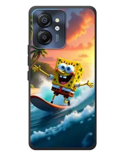 Чехол для Blackview Color 8 с картинкой «Губка Боб серфингист»