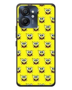 Чехол для Blackview Color 8 с картинкой «Паттерн Губка Боб»