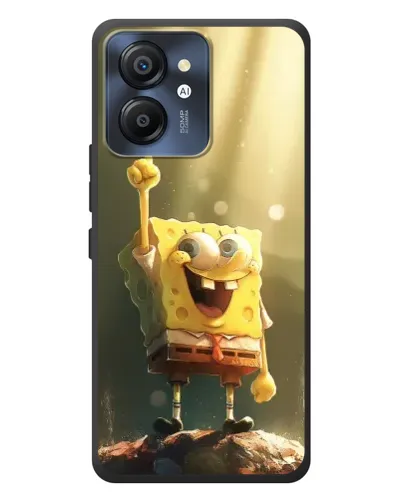 Чехол для Blackview Color 8 с картинкой «Сияющий Спанч Боб»
