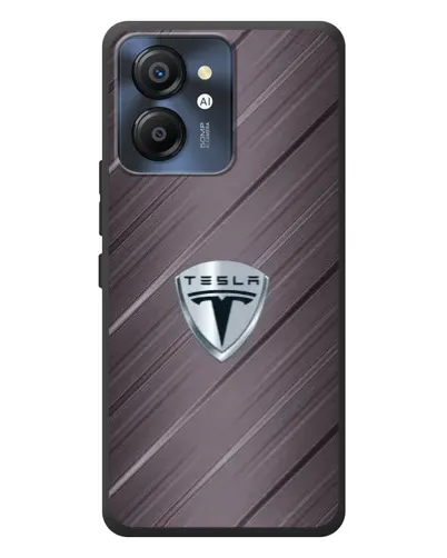 Чехол для Blackview Color 8 с картинкой «Металлическая текстура Tesla» Чехол для Blackview Color 8 с картинкой «Металлическая текстура Tesla»