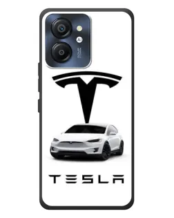 Чехол для Blackview Color 8 с картинкой «Tesla White Style»