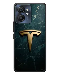 Чехол для Blackview Color 8 с картинкой «Мраморная Tesla Gold»