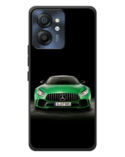 Чехол для Blackview Color 8 с картинкой «Mercedes — неоновый лого»