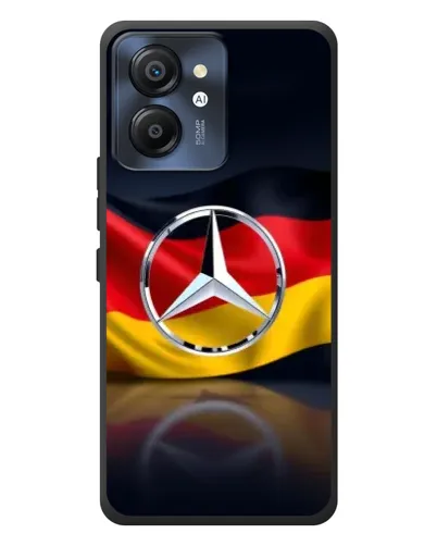 Чехол для Blackview Color 8 с картинкой «Mercedes — флаг Германии»