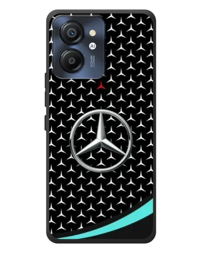 Чехол для Blackview Color 8 с картинкой «Mercedes — бирюзовый акцент»