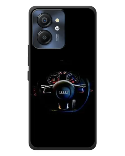 Чехол для Blackview Color 8 с картинкой «Салон Audi — руль»