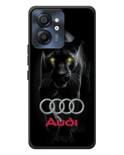 Чехол для Blackview Color 8 с картинкой «Пантера и Audi»