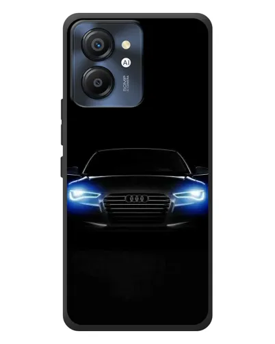 Чехол для Blackview Color 8 с картинкой «Audi в неоне»