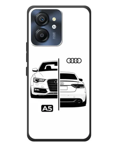 Чехол для Blackview Color 8 с картинкой «Audi — контрастный дизайн»