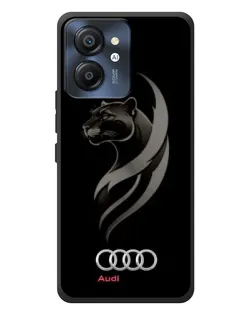 Чехол для Blackview Color 8 с картинкой «Графика — пантера и Audi»