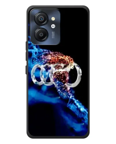 Чехол для Blackview Color 8 с картинкой «Энергия лого Audi»