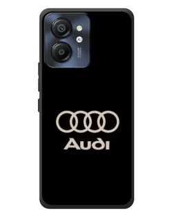 Чехол для Blackview Color 8 с картинкой «Audi — золотой логотип»