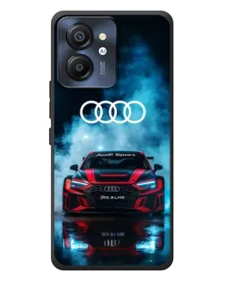 Чехол для Blackview Color 8 с картинкой «Audi Sport — неон»