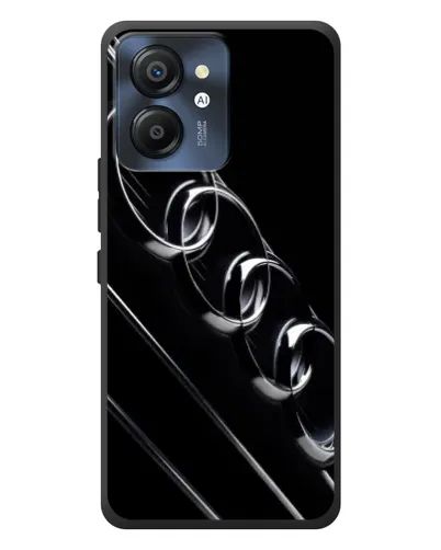 Чехол для Blackview Color 8 с картинкой «Audi — абстрактные кольца»