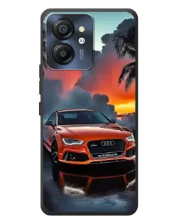 Чехол для Blackview Color 8 с картинкой «Audi — закат»