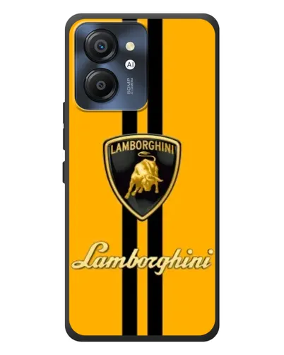 Чехол для Blackview Color 8 с картинкой «Lamborghini Stripe желтый»