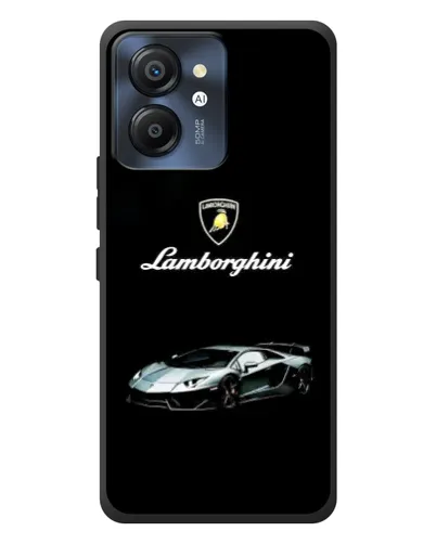 Чехол для Blackview Color 8 с картинкой «Логотип Lamborghini классика»