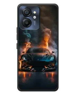 Чехол для Blackview Color 8 с картинкой «Lamborghini дымная эстетика»