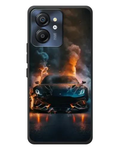 Чехол для Blackview Color 8 с картинкой «Lamborghini дымная эстетика»