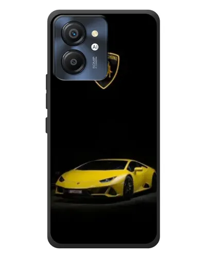 Чехол для Blackview Color 8 с картинкой «Lamborghini желтый акцент»