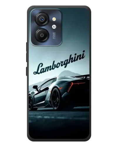 Чехол для Blackview Color 8 с картинкой «Классическая надпись Lamborghini»